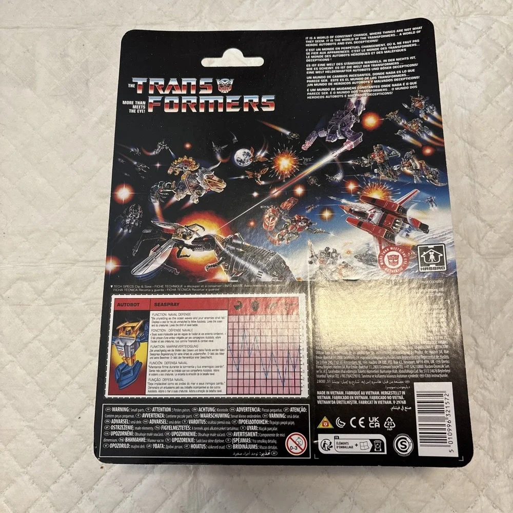 Transformers Retro Card‎ G1 Seaspray Walmart Exclusive In Hand Brand New Sealed